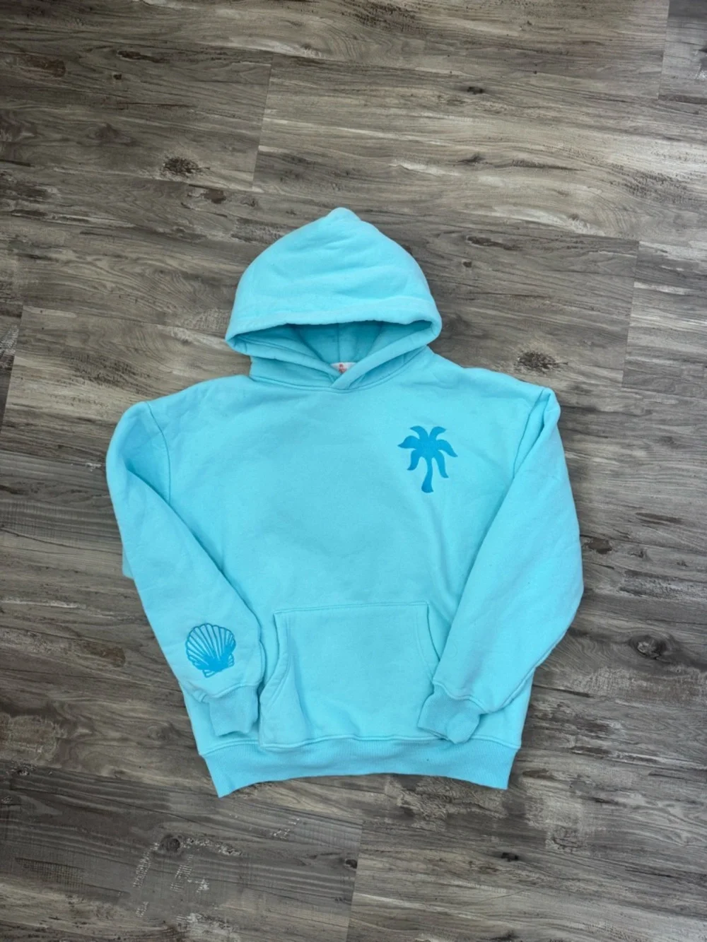 Pink Palm Puff "Hawaii Hibiscus" Hoodie - Picture 2 of 3